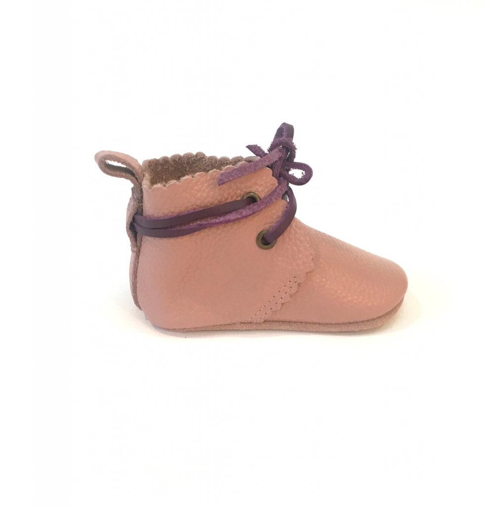 Mabel Laced Ankle Boots - Vintage Pink - [Goose & Gander Ireland]