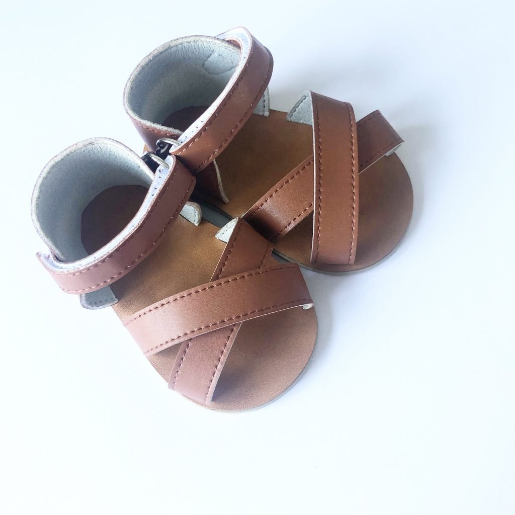 Helia Leather Children's Sandal - Tan - [Goose & Gander Ireland]