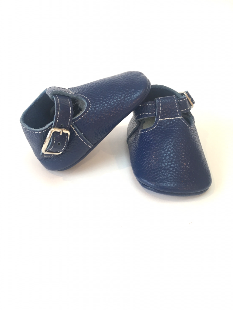 Navy Leather baby t-bars for pre-walkers, walkers and toddlers made with style and comfort in mind. Shop our soft sole t-bar shoes, perfect for special occasions.